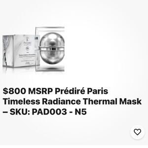 Prédiré Paris Silver Thermal Skincare Mask